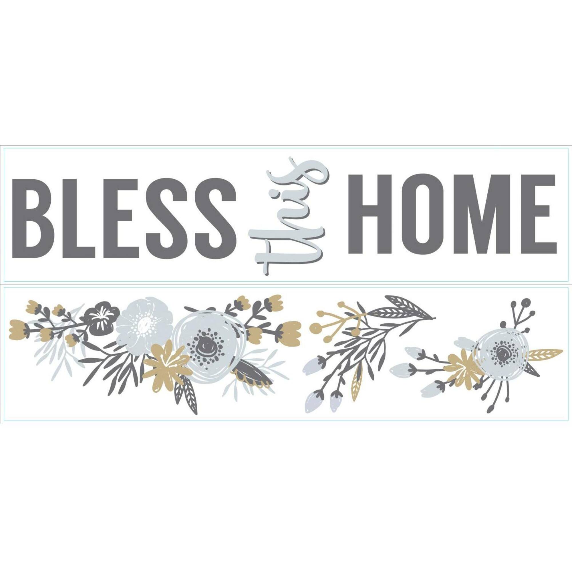 RoomMates Bless This Home Peel & Stick Wall Decals